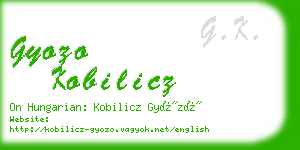 gyozo kobilicz business card